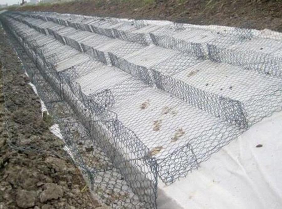 Gabion terraced landscape walls