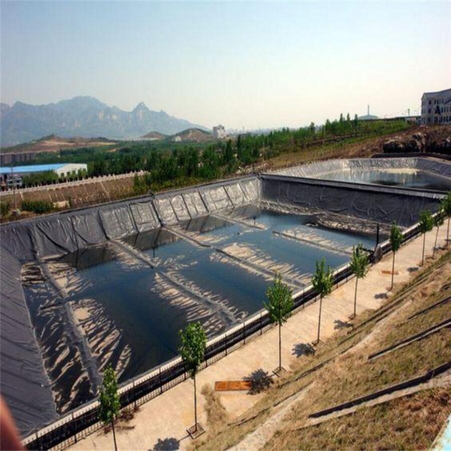 Lined evaporation ponds